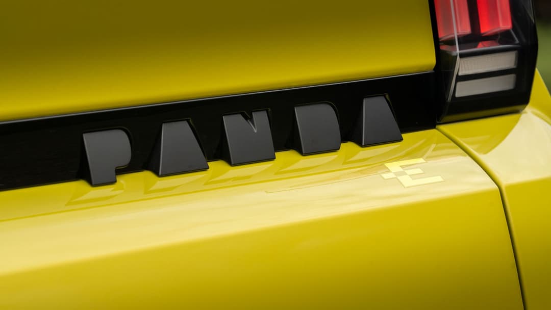 Fiat Grande Panda Electric 2026 Panda badge detail